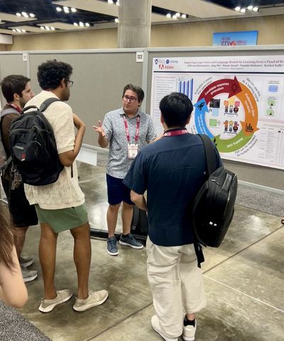 Jefferson presenting Panel-of-Peers at ICCV 2025 in Hawaii