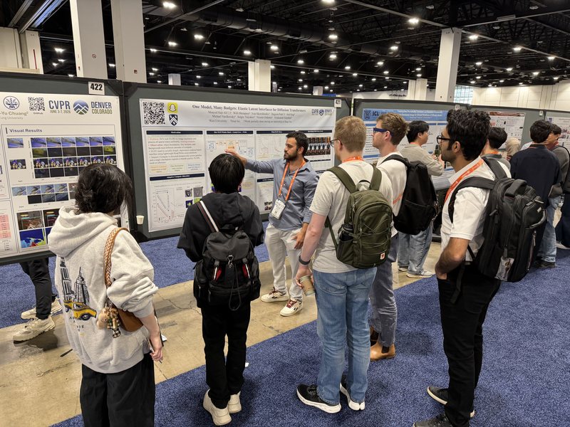 Moayed presenting his poster at CVPR 2026 in Denver, Colorado